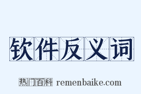 钦件反义词是什么意思的图片